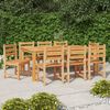 vidaXL Hagestoler 8 stk heltre teak