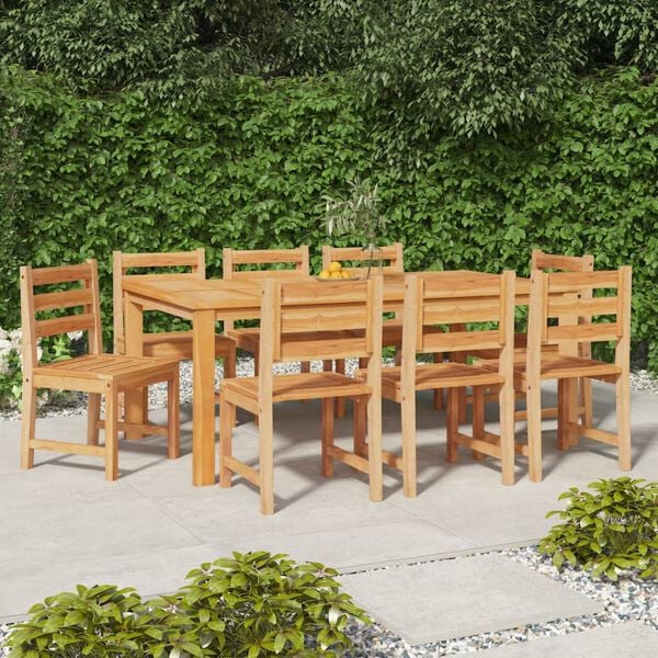 vidaXL Hagestoler 8 stk heltre teak