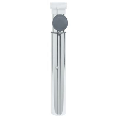 vidaXL Parasollfot for 40-50 mm stang sølv aluminium