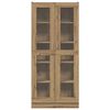 vidaXL Highboard artisan eik 82,5x30,5x185 cm konstruert tre