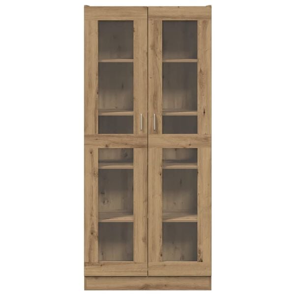 vidaXL Highboard artisan eik 82,5x30,5x185 cm konstruert tre