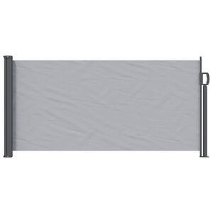 vidaXL Utklappbart side markise 300 x 100 cm Polyester Rektangul&aelig;r Gr&aring;