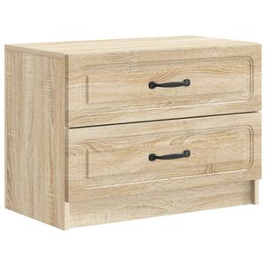 vidaXL Nattbordskap Sonoma eik 62 x 34,5 x 44,5 cm Konstruert tre