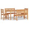 vidaXL Hagespisegruppe 5 deler heltre teak