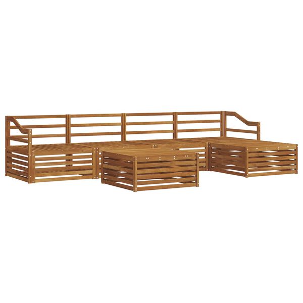 vidaXL Utend&oslash;rs sofa-sett 6 pcs Naturlig