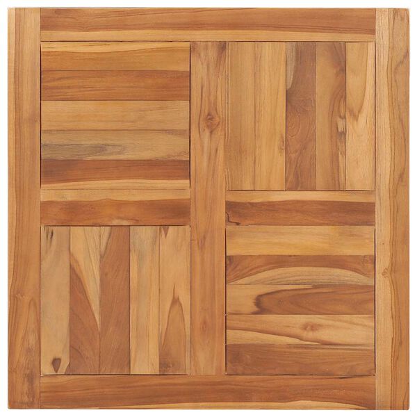 vidaXL Bordplate heltre teak 70x70x2,5 cm