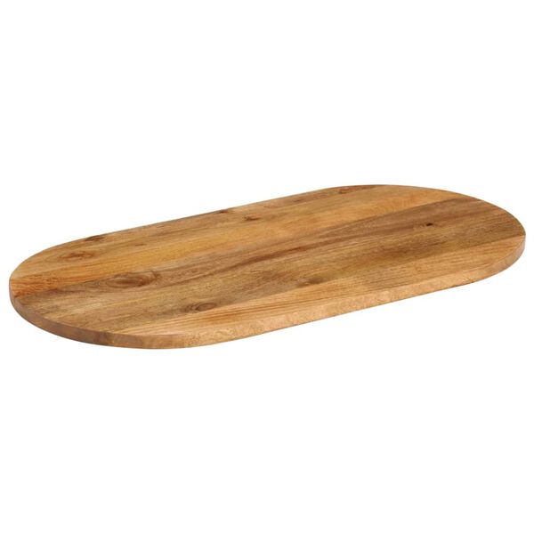 vidaXL Bordplate 110x40x3,8 cm oval heltre mango