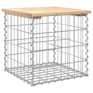 vidaXL Hagebenk gabiondesign 43x44x42 cm heltre furu