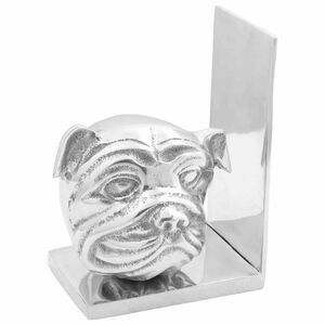 vidaXL Bokst&oslash;tter 2 pcs s&oslash;lv 8 x 12 x 16,5 cm Aluminium