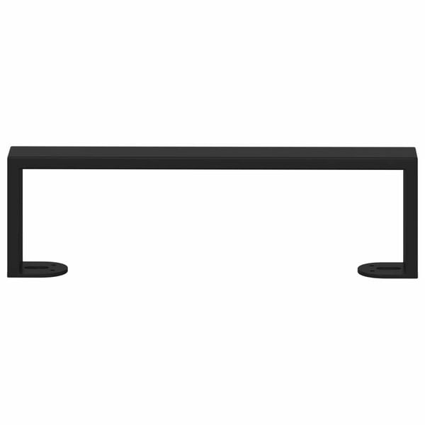 vidaXL M&oslash;belf&oslash;tter 12 pcs Svart 34,1 x 4 x 10 mm Jern