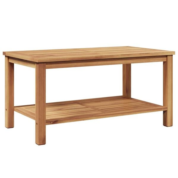 vidaXL Kaffebord Brun 90 x 50 x 45 cm Heltre teak