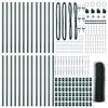 vidaXL Gjerdep&aring;le gr&oslash;nn 50 x 1 m (36 mm mesh) St&aring;l og PVC