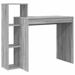 vidaXL Skrivebord Gr&aring; Sonoma Konstruert tre 100 x 40 x 90 cm