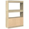 vidaXL Highboard sonoma eik 92x33x140 cm konstruert tre