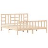 vidaXL Sengeramme med hodegavl 180x200 cm heltre