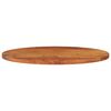 vidaXL Bordplate 90x40x2,5 cm oval heltre akasie