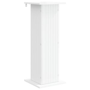 vidaXL Planteholder Hvit 30,5 x 30 x 80,5 cm Konstruert tre