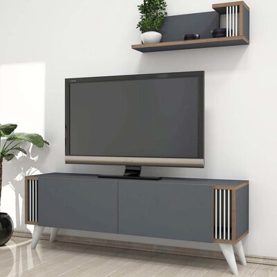 Homemania TV-benk Nicol 120x31x42 cm antrasitt