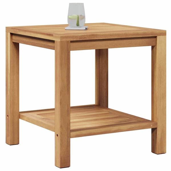 vidaXL Kaffebord Brun 45 x 45 x 45 cm Heltre teak