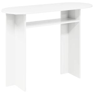 vidaXL Konsollbord med lagring Hvit 100 x 39,5 x 75 cm Konstruert tre