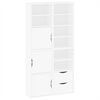 vidaXL Sideskap 4 stk ODDA hvit 40x24x79 cm heltre furu