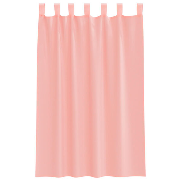 vidaXL Voilegardiner med hemper 2 stk rosa 140x175 cm