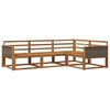 vidaXL Utend&oslash;rs sofa-sett 4 pcs Naturlig Solid akasietre