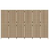 vidaXL Romdeler 6 paneler beige polyrotting