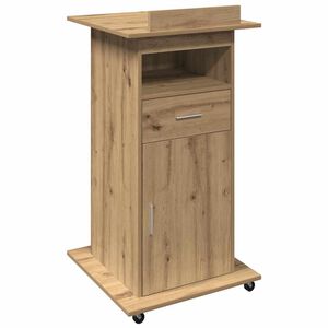 vidaXL Podium Artisan Eik Konstruert tre 55 x 55 x 107 cm