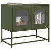 vidaXL TV-skap Olivengrønn 68x39x60,5 cm Kaldvalset stål