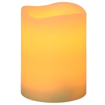 vidaXL Flammefrie LED-stearinlys 50 stk med fjernkontroll varmhvit