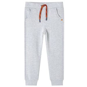 Joggebukser for barn gr&aring; melert 92
