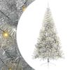 vidaXL Kunstig Forh&aring;ndsopplyst Juletre med 300 LED s&oslash;lv 210 cm PET