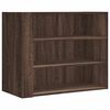 vidaXL Veggskap brun eik 75x35x60 cm konstruert tre
