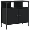 vidaXL Servantskap svart 60x30x60 cm konstruert tre