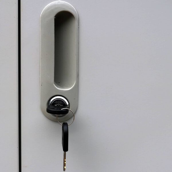 vidaXL Locker skap Gr&aring; 45 x 90 x 180 cm