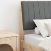 vidaXL Polstret sengegavl M&oslash;rkegr&aring; 80 cm Massiv furu