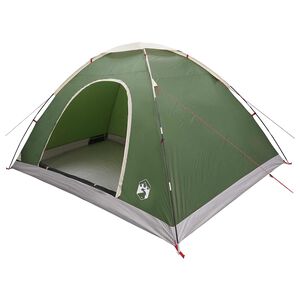 vidaXL Camping Telt 6-personers Gr&oslash;nn 185T Polyester med PU belegg