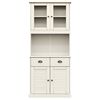 vidaXL Highboard VIGO hvit 78x40x175 cm heltre furu