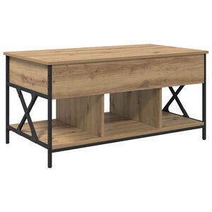 vidaXL Kaffebord Artisan Eik 100 x 55 x 48,5 cm Konstruert tre