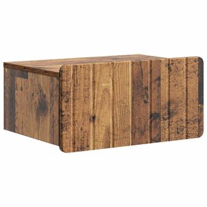 vidaXL Vegghengt Nattbord Gammelt tre 49 x 34,5 x 24 cm Konstruert tre