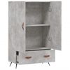 vidaXL Highboard betonggr&aring; 69,5x31x115 cm konstruert tre