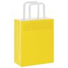 vidaXL Papirposer 50 stk med h&aring;ndtak gul 18x8x22 cm