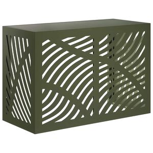 vidaXL Deksel til klimaanlegg Olivengr&oslash;nn 90 x 40 x 60 cm St&aring;l