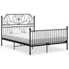 vidaXL Sengeramme svart metall 140x200 cm
