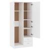 vidaXL Garderobe hvit 80x52x180 cm konstruert tre