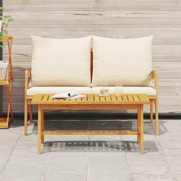 vidaXL Kaffebord Brun Massivt akasietre