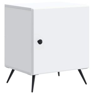 vidaXL Nattbordskap Hvit 43 x 34,5 x 50 cm Konstruert tre