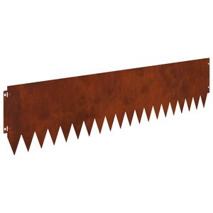 vidaXL Gjerdekant 20 stk. 103 x 25 cm St&aring;l Rusten
