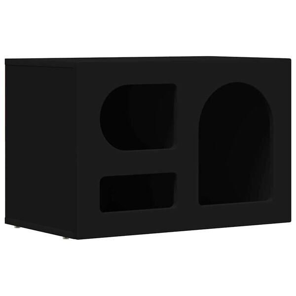 vidaXL TV-skap Svart 60 x 35 x 40 cm Konstruert tre